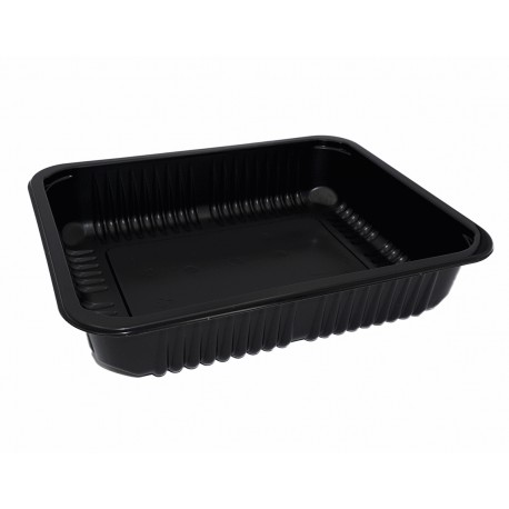 PP tray 227/178/40 black