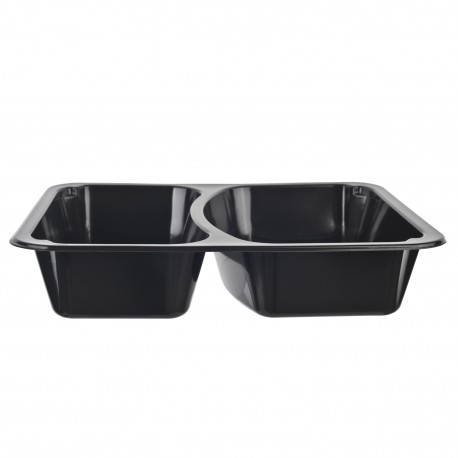 PP tray 227/178/42 2B Black