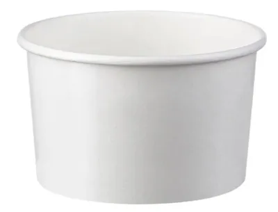 Хартиена чашка за сладолед 8OZ-бела