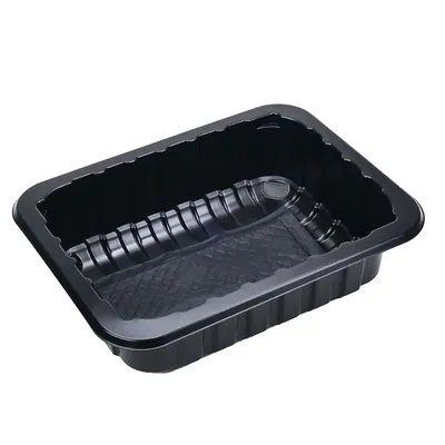 PP Tray 205/160/50 black со апсорциона влошка