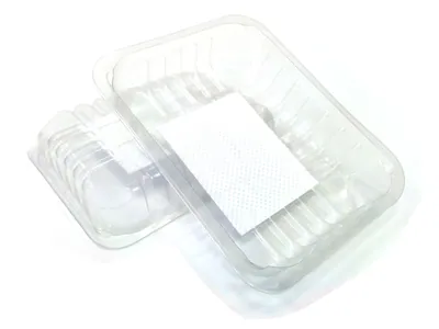 PP Tray 205/160/60 transparent со апсорциона влошка