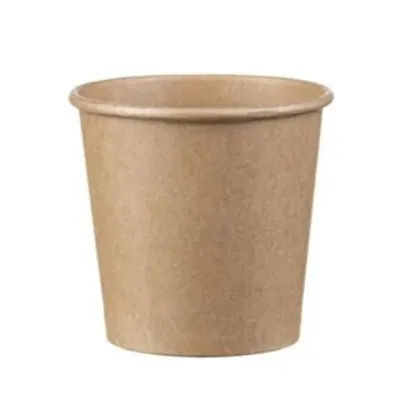 Хартиена чаша 4oz kraft smooth wall