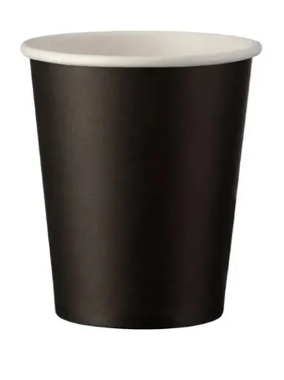 Хартиена чаша 8oz black smooth wall