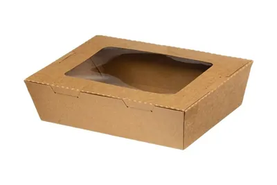 Кутија KRAFT 900ml (со прозор)