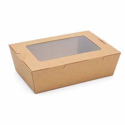 Кутија KRAFT 1200ml (со прозор)