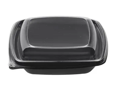 PET tray сет 750мл квадрат со капак 4*50