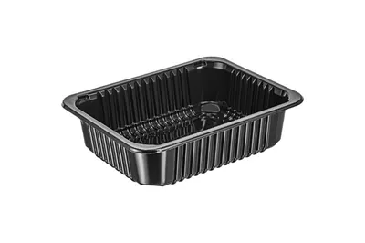 PP tray 227/178/50 black